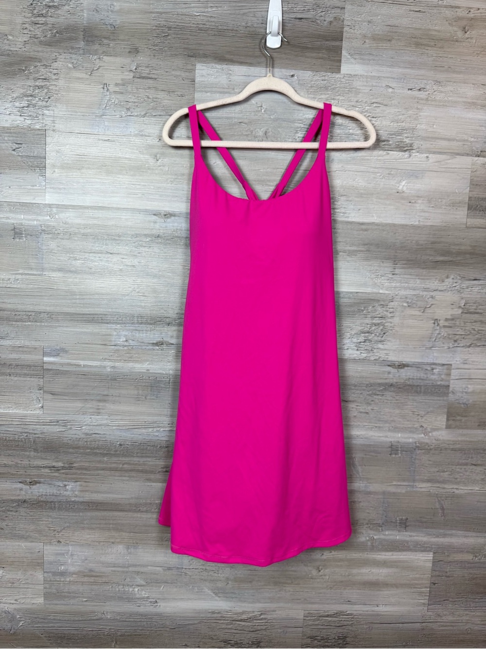 HALARA Hot Pink Double Strap Slip Dress